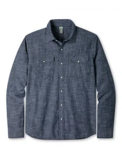 Stio Men's Ashton Chambray Shirt - Durable & Stylish Camp & Hike Shirt