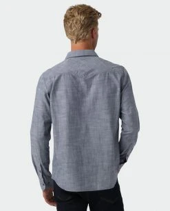 Stio Men's Ashton Chambray Shirt - Durable & Stylish Camp & Hike Shirt -Stio Sales Shop M Ashton Chambray Shirt Medium Chambray 3 ddc56e54 98f0 4c7e a727 a33b15e7fb71