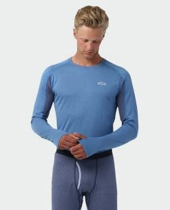 Stio Men's Basis Power Wool™ Crew - Moisture-Wicking Baselayer for Hiking, Running, Skiing & Snowboarding -Stio Sales Shop M Basis Power Wool Crew Alpine Lake 2 8c24cf21 5d2b 4bc1 b263 a19b6cce92f7