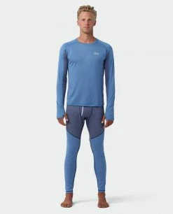 Stio Men's Basis Power Wool™ Crew - Moisture-Wicking Baselayer for Hiking, Running, Skiing & Snowboarding -Stio Sales Shop M Basis Power Wool Crew Alpine Lake 4 e8b23b9c 6593 4132 a8b3 d96abd69bab6