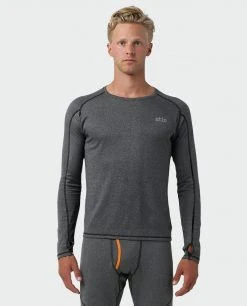 Stio Men's Basis Power Wool™ Crew - Moisture-Wicking Baselayer for Hiking, Running, Skiing & Snowboarding -Stio Sales Shop M Basis Power Wool Crew Boundary Black 1 c2a35892 6b76 46c2 ae41 be1c5412f83b