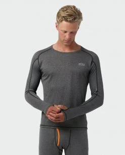 Stio Men's Basis Power Wool™ Crew - Moisture-Wicking Baselayer for Hiking, Running, Skiing & Snowboarding -Stio Sales Shop M Basis Power Wool Crew Boundary Black 2 ddc573f9 c43b 4828 9361 9385315ff1d7