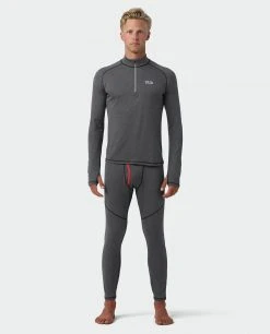 Stio Men's Basis Power Wool™ Zip Neck - Lightweight Baselayer for Hiking, Running, Skiing & Snowboarding -Stio Sales Shop M Basis Power Wool Zip Neck Boundary Black 4 1f74f98e 05af 49dc 8344 78b9539f6ee3