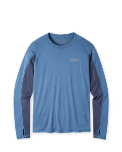Stio Men's Basis Power Wool™ Crew - Moisture-Wicking Baselayer for Hiking, Running, Skiing & Snowboarding