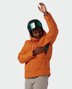 Stio Men's Colter INFINIUM™ Down Jacket - Lightweight, Waterproof, Insulated Jacket for Skiing & Lifestyle -Stio Sales Shop M Colter Infinium Down Jacket Burnt Orange 3