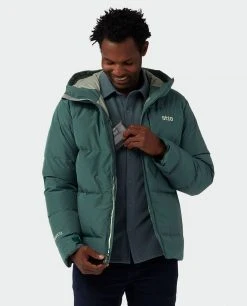 Stio Men's Colter INFINIUM™ Down Jacket - Lightweight, Waterproof, Insulated Jacket for Skiing & Lifestyle -Stio Sales Shop M Colter Infinium Down Jacket Treeline Green 2