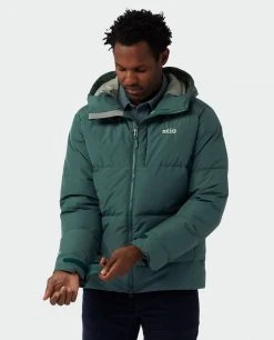 Stio Men's Colter INFINIUM™ Down Jacket - Lightweight, Waterproof, Insulated Jacket for Skiing & Lifestyle -Stio Sales Shop M Colter Infinium Down Jacket Treeline Green 3