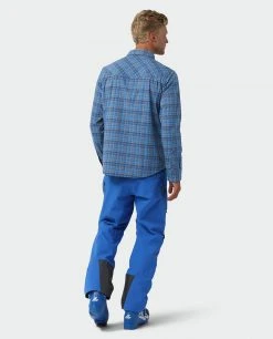 Stio Men's Eddy Slope Shirt - Versatile Camp & Lifestyle Shirt for Ski & Snowboard Enthusiasts -Stio Sales Shop M Eddy Slope Shirt Alpine Lake Plaid 5