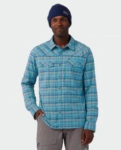 Stio Men's Eddy Slope Shirt - Versatile Camp & Lifestyle Shirt for Ski & Snowboard Enthusiasts -Stio Sales Shop M Eddy Slope Shirt Dusty Denim 1