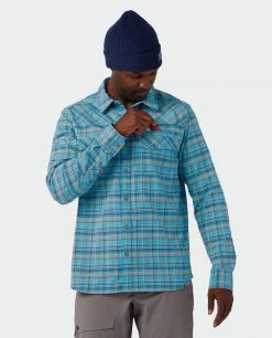 Stio Men's Eddy Slope Shirt - Versatile Camp & Lifestyle Shirt for Ski & Snowboard Enthusiasts -Stio Sales Shop M Eddy Slope Shirt Dusty Denim 2