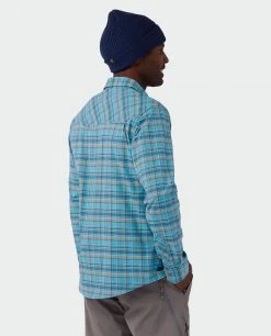 Stio Men's Eddy Slope Shirt - Versatile Camp & Lifestyle Shirt for Ski & Snowboard Enthusiasts -Stio Sales Shop M Eddy Slope Shirt Dusty Denim 4