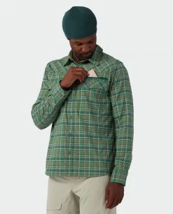 Stio Men's Eddy Slope Shirt - Versatile Camp & Lifestyle Shirt for Ski & Snowboard Enthusiasts -Stio Sales Shop M Eddy Slope Shirt LS Thicket Plaid 2