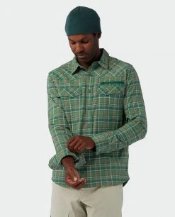 Stio Men's Eddy Slope Shirt - Versatile Camp & Lifestyle Shirt for Ski & Snowboard Enthusiasts -Stio Sales Shop M Eddy Slope Shirt LS Thicket Plaid 3