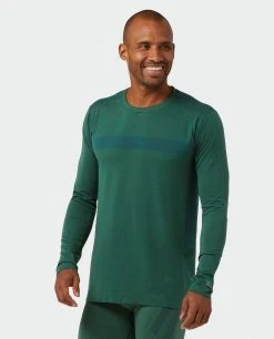 Stio Men's Basis® Seamless Tech Crew - Premium Baselayer for Running, Skiing & Snowboarding -Stio Sales Shop M Full Range Seamless Crew LS Thicket 1
