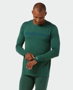 Stio Men's Basis® Seamless Tech Crew - Premium Baselayer for Running, Skiing & Snowboarding -Stio Sales Shop M Full Range Seamless Crew LS Thicket 2
