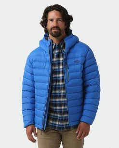 Stio Men's Hometown Down Hooded Jacket - Lightweight Insulated Jacket for Camping, Climbing, & Lifestyle -Stio Sales Shop M Hometown Down Hooded Jacket Alpine Lake 1