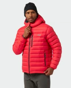 Stio Men's Hometown Down Hooded Jacket - Lightweight Insulated Jacket for Camping, Climbing, & Lifestyle -Stio Sales Shop M Hometown Down Hooded Jacket Risk Red 1