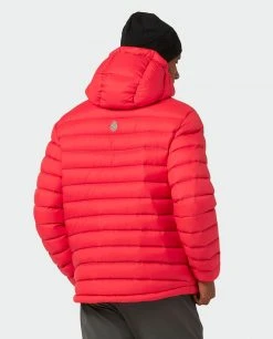 Stio Men's Hometown Down Hooded Jacket - Lightweight Insulated Jacket for Camping, Climbing, & Lifestyle -Stio Sales Shop M Hometown Down Hooded Jacket Risk Red 6
