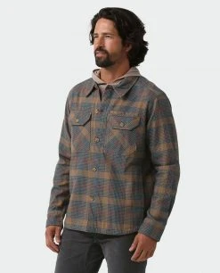Stio Men's Hutkeeper Flannel Shirt - Premium Camp & Hike Shirt for Outdoor Lifestyle -Stio Sales Shop M Hutkeeper Flannel Shirt Bourbon Plaid 1