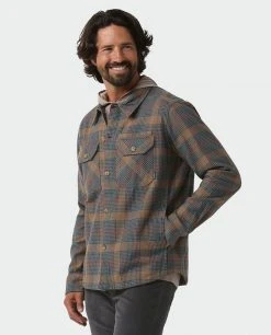 Stio Men's Hutkeeper Flannel Shirt - Premium Camp & Hike Shirt for Outdoor Lifestyle -Stio Sales Shop M Hutkeeper Flannel Shirt Bourbon Plaid 2