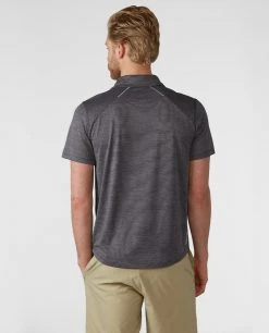 Stio Men's Icefloe Tech Polo SS - Lightweight Hiking & Climbing Shirt -Stio Sales Shop M Icefloe Tech Polo Scorched Rock 2