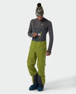 Stio Men's Objective Pro Bib - Premium Ski & Snowboard Pants for Men 28 Stio Men's Objective Pro Bib - Premium Ski & Snowboard Pants for Men -Stio Sales Shop M Objective Pro Bib Forest Olive 4