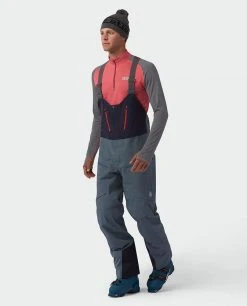 Stio Men's Objective Pro Bib - Premium Ski & Snowboard Pants for Men 32 Stio Men's Objective Pro Bib - Premium Ski & Snowboard Pants for Men -Stio Sales Shop M Objective Pro Bib Stormy Weather 1