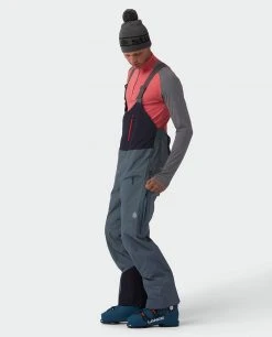 Stio Men's Objective Pro Bib - Premium Ski & Snowboard Pants for Men 34 Stio Men's Objective Pro Bib - Premium Ski & Snowboard Pants for Men -Stio Sales Shop M Objective Pro Bib Stormy Weather 3