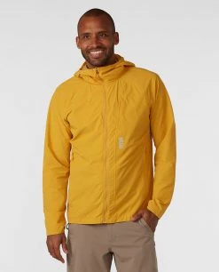 Stio Men's Pinedale XT Hooded Jacket - Lightweight Hiking & Running Jacket 31 Stio Men's Pinedale XT Hooded Jacket - Lightweight Hiking & Running Jacket -Stio Sales Shop M Pinedale XT Hooded Jacket Amber Resin 1