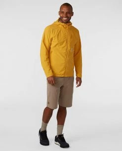 Stio Men's Pinedale XT Hooded Jacket - Lightweight Hiking & Running Jacket 34 Stio Men's Pinedale XT Hooded Jacket - Lightweight Hiking & Running Jacket -Stio Sales Shop M Pinedale XT Hooded Jacket Amber Resin 4