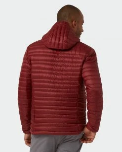 Stio Men's Pinion Down Hooded Jacket - Lightweight Insulated Jacket for Camping, Hiking & Skiing 65 Stio Men's Pinion Down Hooded Jacket - Lightweight Insulated Jacket for Camping, Hiking & Skiing -Stio Sales Shop M Pinion Down Hooded Jacket Roasted Beet 4