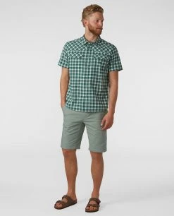 Stio Men's Tusky Canvas Shorts - Durable Camp & Lifestyle Shorts -Stio Sales Shop M Tusky Canvas Short Lily Pad 3