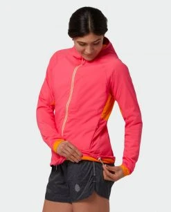 Stio Women's Alpiner Hooded Jacket - Lightweight Insulated Jacket for Camping, Hiking, Skiing & Outdoor Activities -Stio Sales Shop W Alpiner Hooded Jacket Azalea Bloom 6 Top