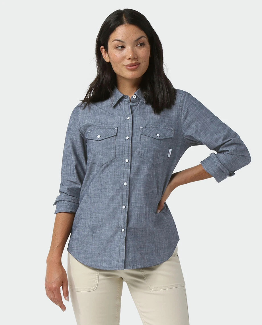 Stio Women's Ashton Chambray Shirt - Stylish & Comfortable Casual Shirt 19 Stio Women's Ashton Chambray Shirt - Stylish & Comfortable Casual Shirt - Image 19