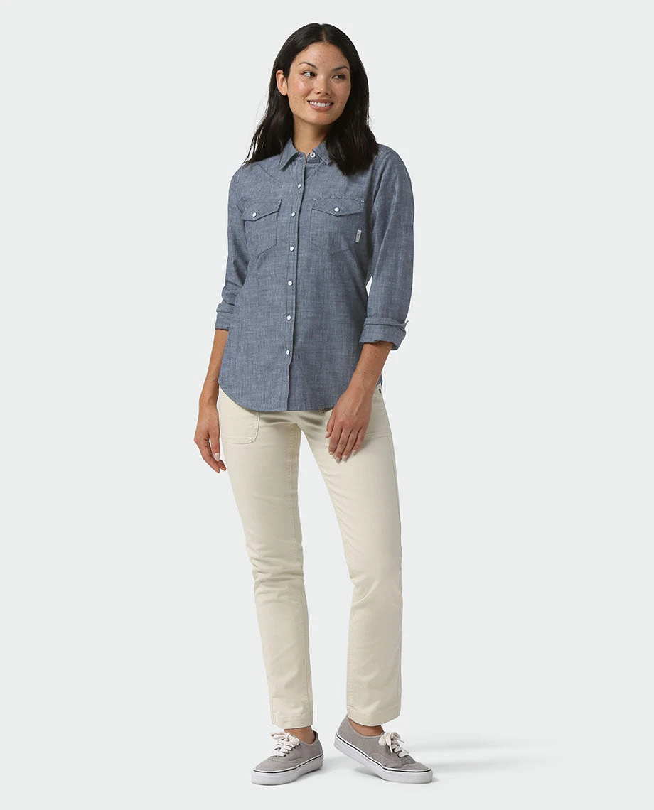 Stio Women's Ashton Chambray Shirt - Stylish & Comfortable Casual Shirt 21 Stio Women's Ashton Chambray Shirt - Stylish & Comfortable Casual Shirt - Image 21