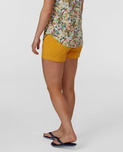 Stio Women's CFS Board Shorts - Lightweight & Quick-Drying Hiking & Paddle Shorts -Stio Sales Shop W CFS Board Short Amber Resin 2