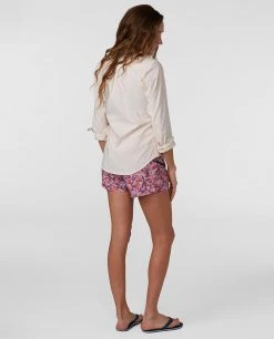 Stio Women's CFS Board Shorts - Lightweight & Quick-Drying Hiking & Paddle Shorts -Stio Sales Shop W CFS Board Short Blooming Orchid Floral 4