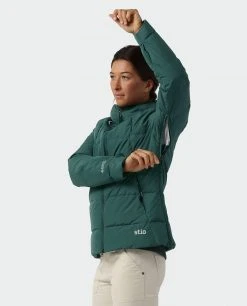 Stio Women's Colter INFINIUM™ Down Jacket - Waterproof Insulated Ski & Snowboard Jacket for Women 39 Stio Women's Colter INFINIUM™ Down Jacket - Waterproof Insulated Ski & Snowboard Jacket for Women -Stio Sales Shop W Colter Infinium Down Jacket Treeline Green 3