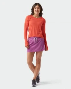 Stio Women's Divide Tee LS - Lightweight Long Sleeve Shirt for Camping, Hiking, and Outdoor Lifestyle -Stio Sales Shop W Divide Tech Tee LS Azalea Bloom 1 Full