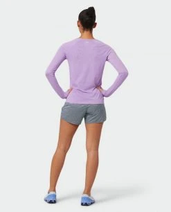 Stio Women's Divide Tee LS - Lightweight Long Sleeve Shirt for Camping, Hiking, and Outdoor Lifestyle -Stio Sales Shop W Divide Tech Tee LS Lavender Field Heather 2 Full