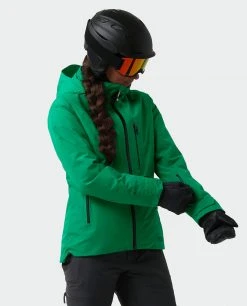 Stio Women's Doublecharge Insulated Jacket - Winter Ski & Snowboard Jacket -Stio Sales Shop W Doublecharge Insulated Jacket Greenery 2