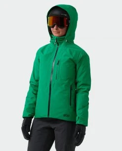 Stio Women's Doublecharge Insulated Jacket - Winter Ski & Snowboard Jacket -Stio Sales Shop W Doublecharge Insulated Jacket Greenery 4