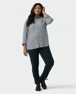 Stio Women's Dovetail Lightweight Flannel Shirt - Soft Camp & Lifestyle Shirt 58 Stio Women's Dovetail Lightweight Flannel Shirt - Soft Camp & Lifestyle Shirt -Stio Sales Shop W Dovetail Flannel Shirt Moon Dust Alt 4