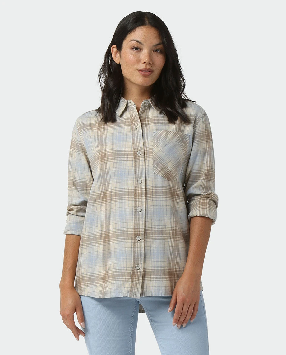 Stio Women's Dovetail Lightweight Flannel Shirt - Soft Camp & Lifestyle Shirt 8 Stio Women's Dovetail Lightweight Flannel Shirt - Soft Camp & Lifestyle Shirt - Image 8