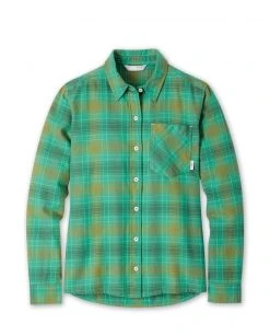 Stio Women's Dovetail Lightweight Flannel Shirt - Soft Camp & Lifestyle Shirt 42 Stio Women's Dovetail Lightweight Flannel Shirt - Soft Camp & Lifestyle Shirt -Stio Sales Shop W Dovetail Lightweight Flannel Shirt Greenery Plaid