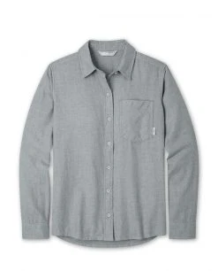 Stio Women's Dovetail Lightweight Flannel Shirt - Soft Camp & Lifestyle Shirt 54 Stio Women's Dovetail Lightweight Flannel Shirt - Soft Camp & Lifestyle Shirt -Stio Sales Shop W Dovetail Lightweight Flannel Shirt Moon Dust Heather