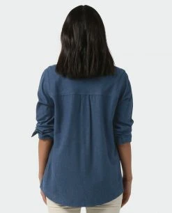 Stio Women's Dovetail Lightweight Flannel Shirt - Soft Camp & Lifestyle Shirt 32 Stio Women's Dovetail Lightweight Flannel Shirt - Soft Camp & Lifestyle Shirt -Stio Sales Shop W Dovetail Lightweight Flannel Shirt Mountain Shadow Heather 3