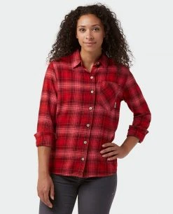 Stio Women's Dovetail Lightweight Flannel Shirt - Soft Camp & Lifestyle Shirt 49 Stio Women's Dovetail Lightweight Flannel Shirt - Soft Camp & Lifestyle Shirt -Stio Sales Shop W Dovetail Lightweight Flannel Shirt Pink Elation Plaid 1