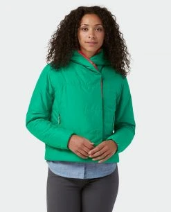 Stio Women's East Butte Insulated Jacket - Lightweight Camp & Lifestyle Jacket -Stio Sales Shop W East Butte Insulated Jacket Greenery 1