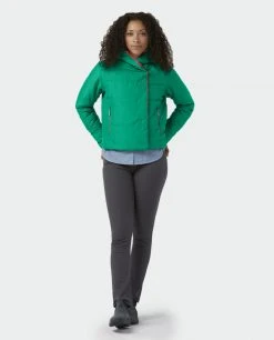 Stio Women's East Butte Insulated Jacket - Lightweight Camp & Lifestyle Jacket -Stio Sales Shop W East Butte Insulated Jacket Greenery 5